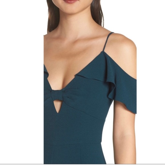 Charles Henry Flutter Sleeve Jumpsuit - Picture 2 of 4